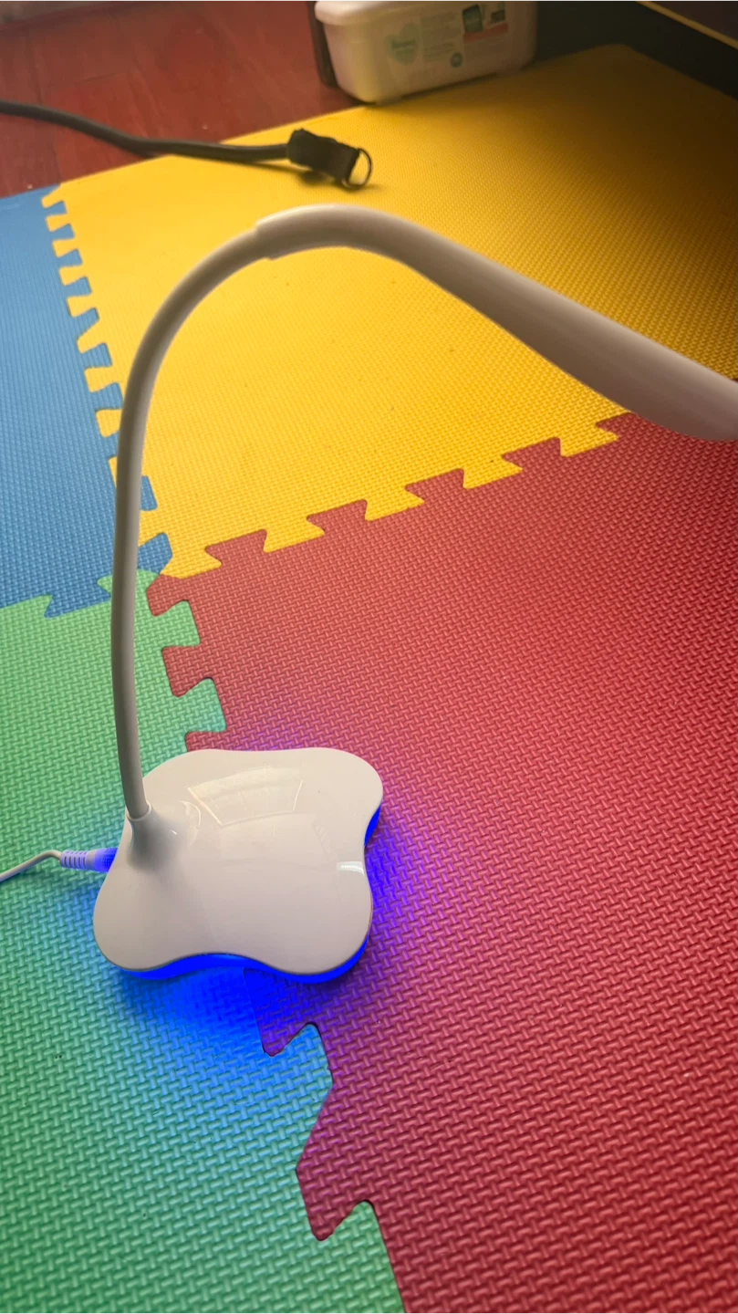 White LED Desk Lamp with Flexible Neck - photo 2