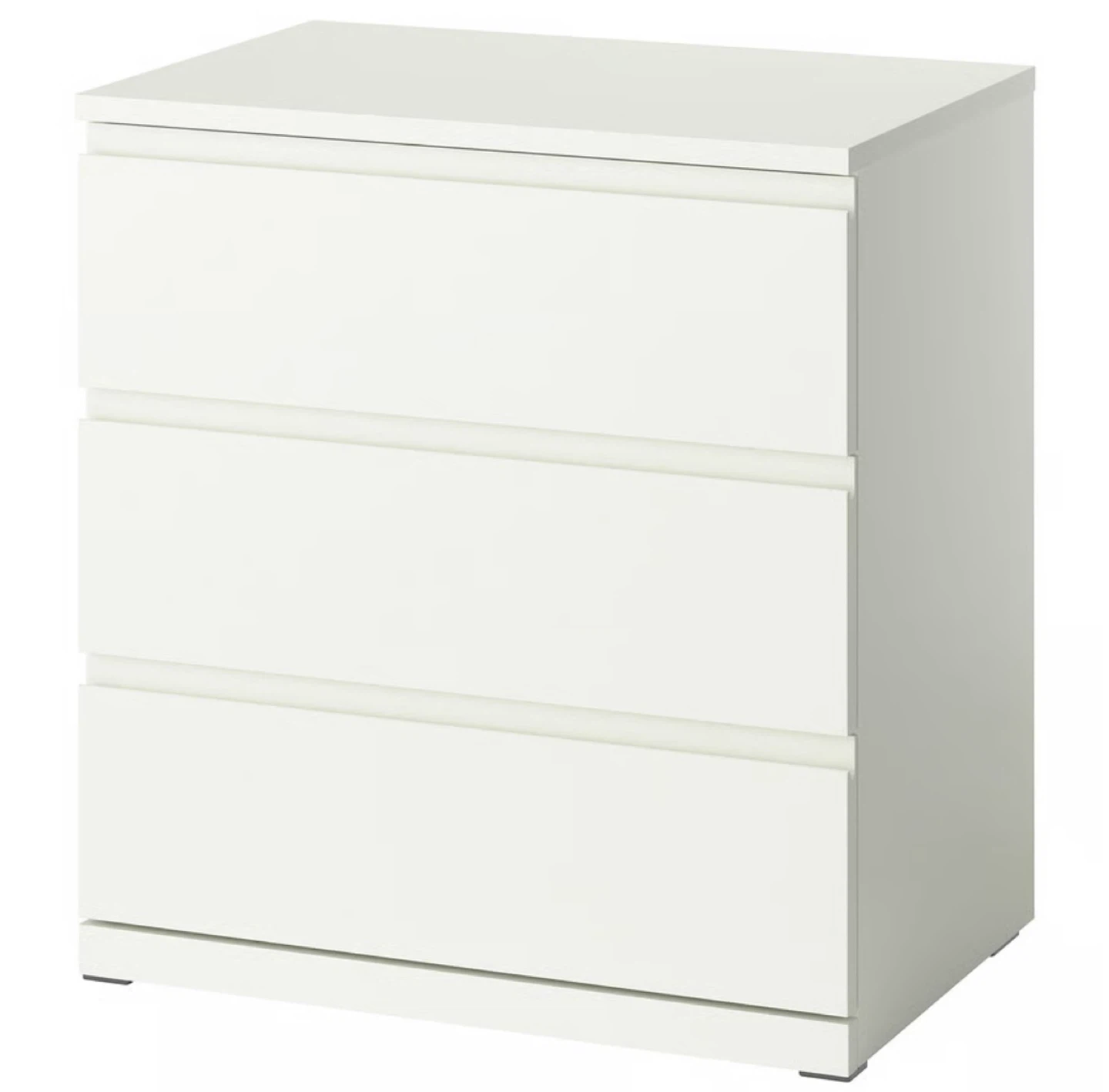 IKEA White 3-Drawer Nightstand (Brand New) - photo 2