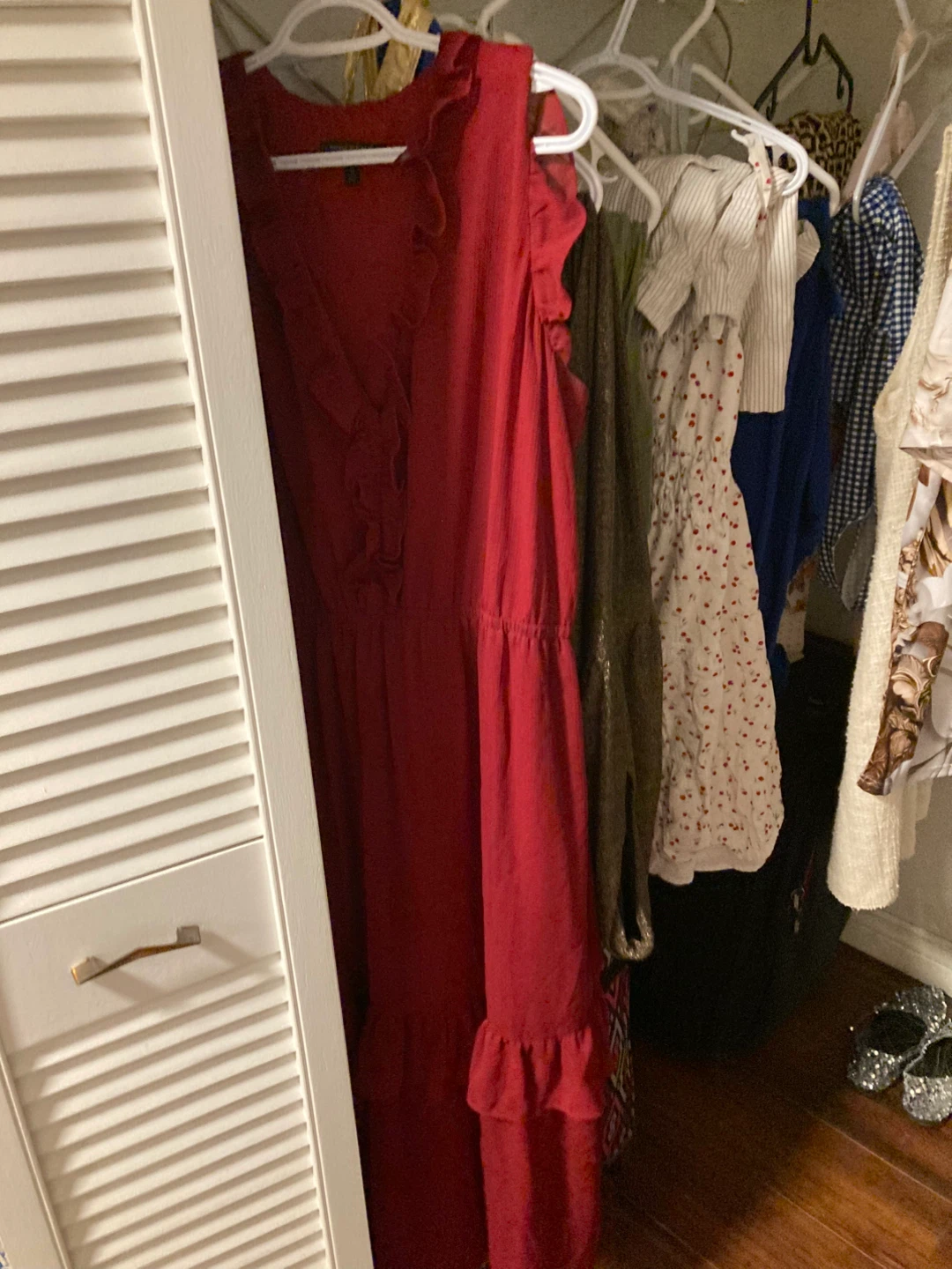 Banana Republic Red Ruffle Dress - photo 3
