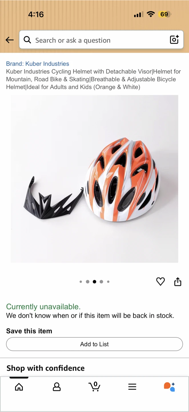 Cycling Helmet with Detachable Visor for  biking.