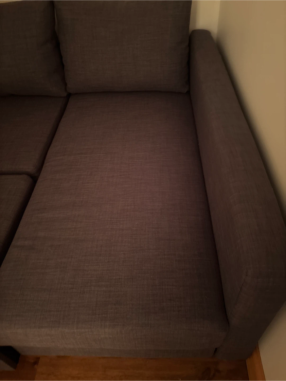 Ikea Dark Brown Sectional Sofa with Pull-Out Bed - photo 2