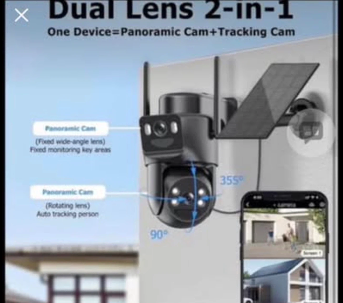 O-KAM Pro 6MP Solar Security Camera - photo 2