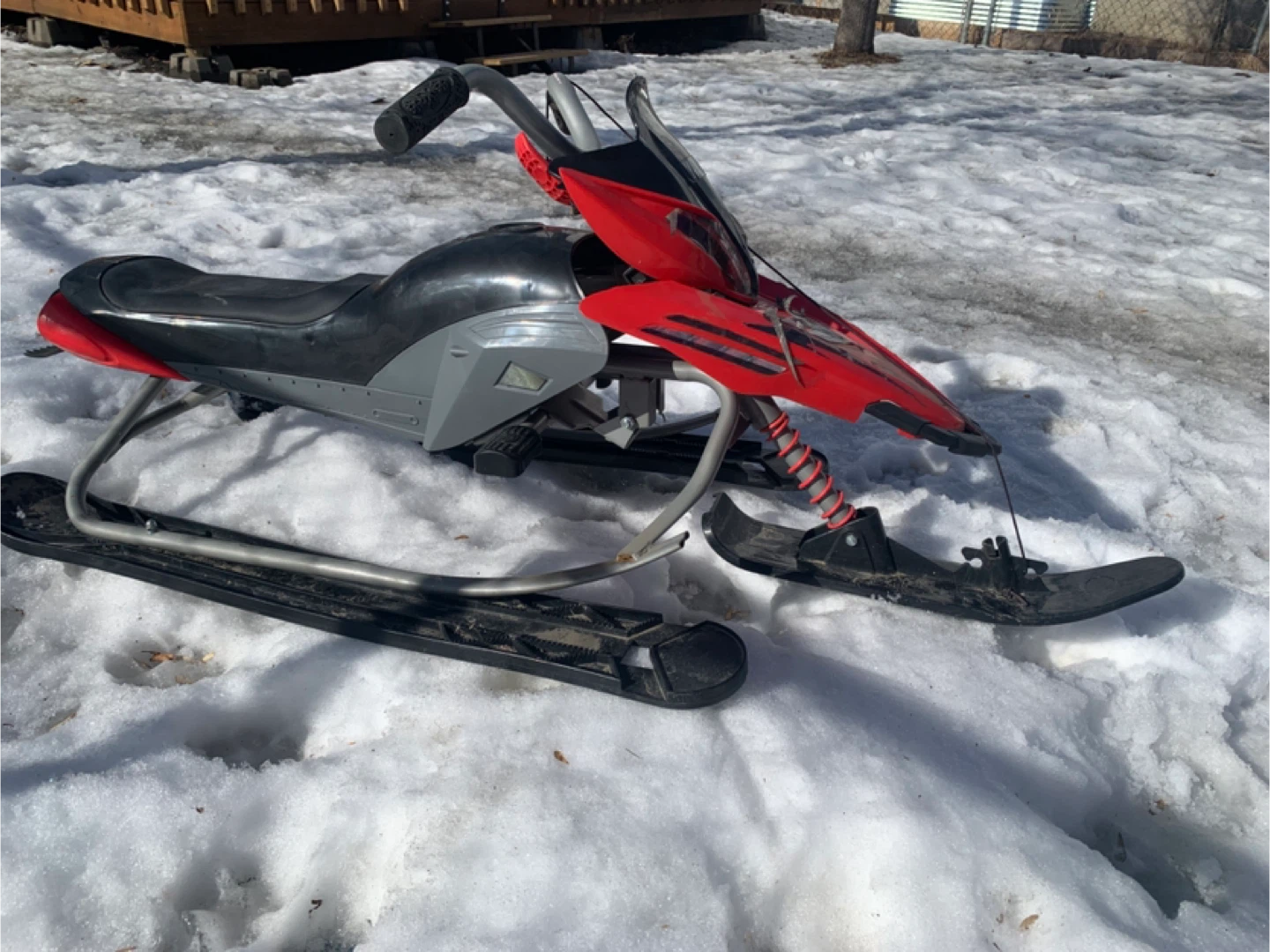 Yamaha Red Kids Snowmobile Toy - photo 3
