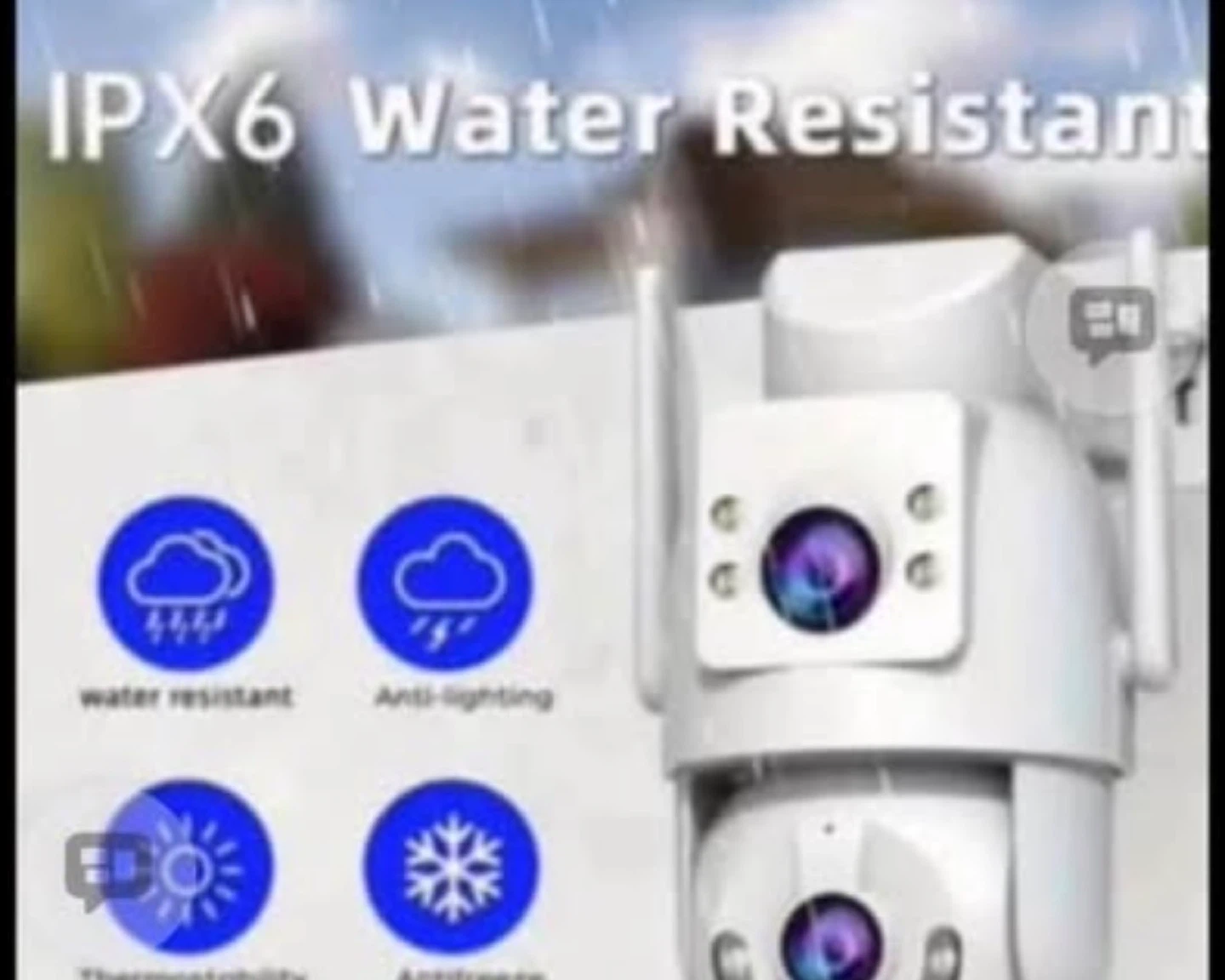 IPX6 Water Resistant Security Camera with Color Night Vision - photo 4
