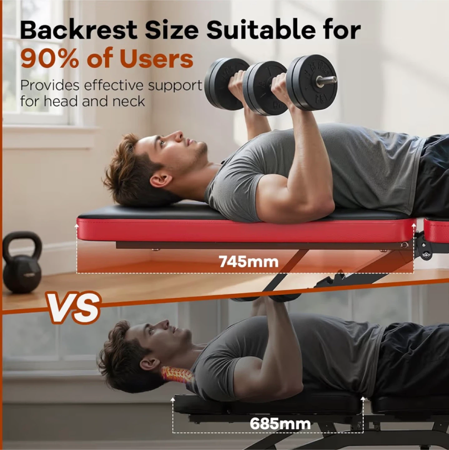 NICEPEOPLE Adjustable Weight Bench for Home Gym - photo 5