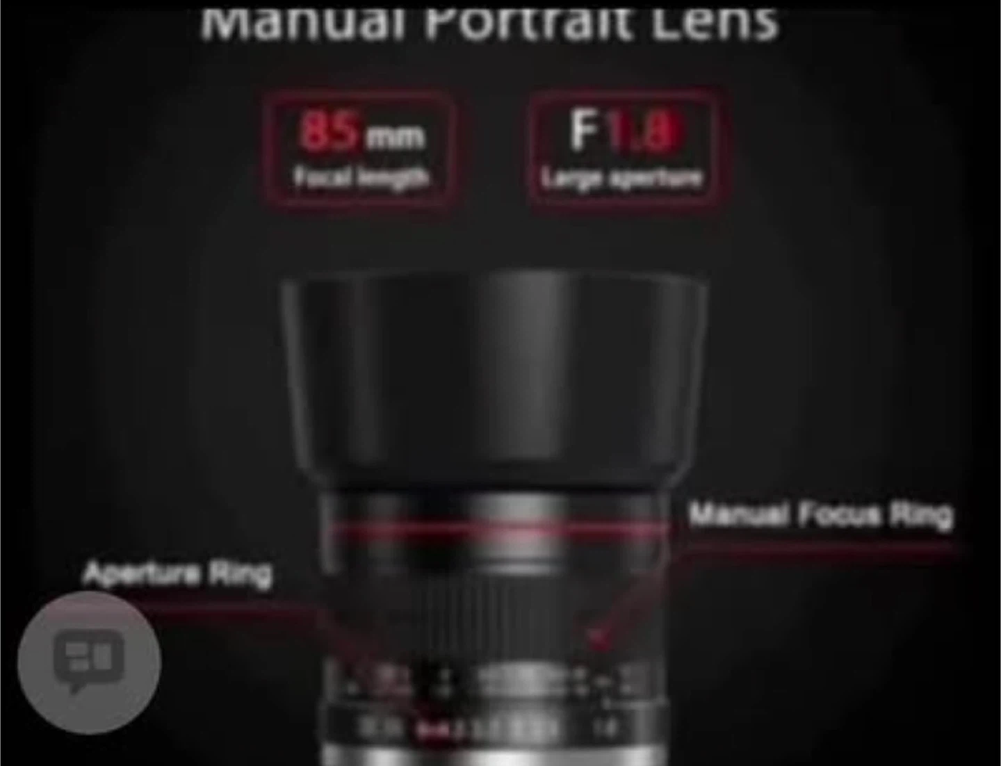 Manual Portrait Lens 85mm F1.8 - photo 2