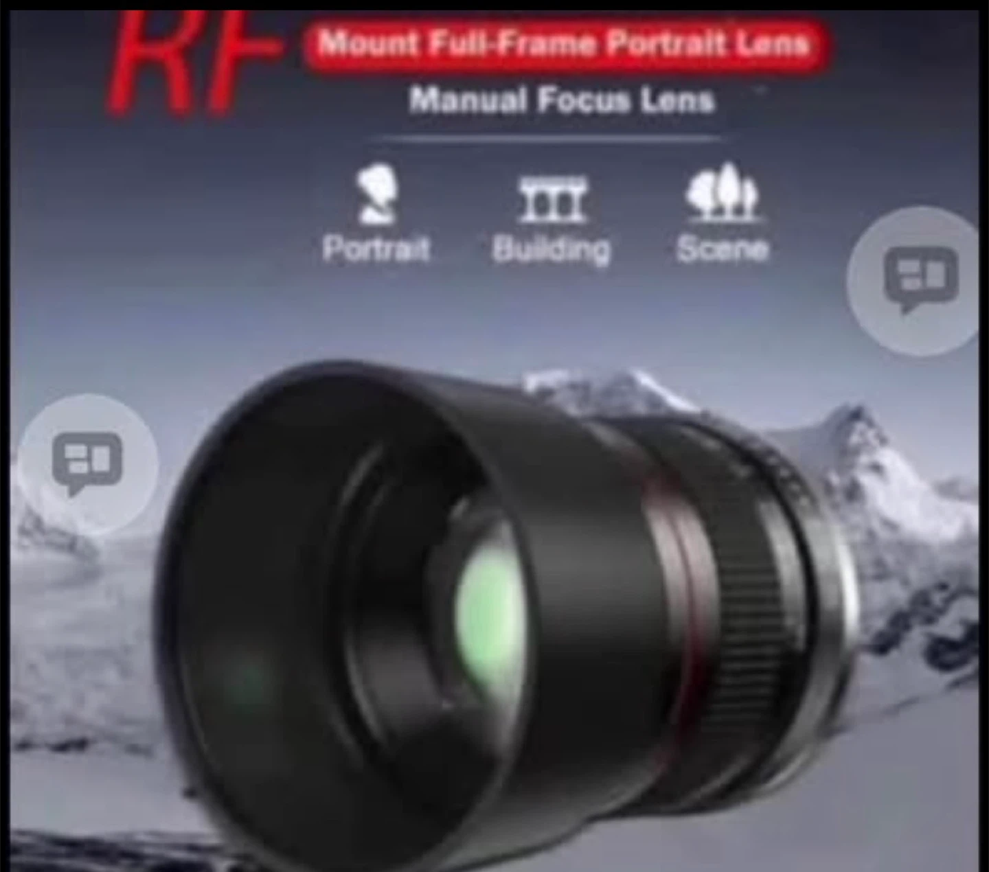 Manual Portrait Lens 85mm F1.8