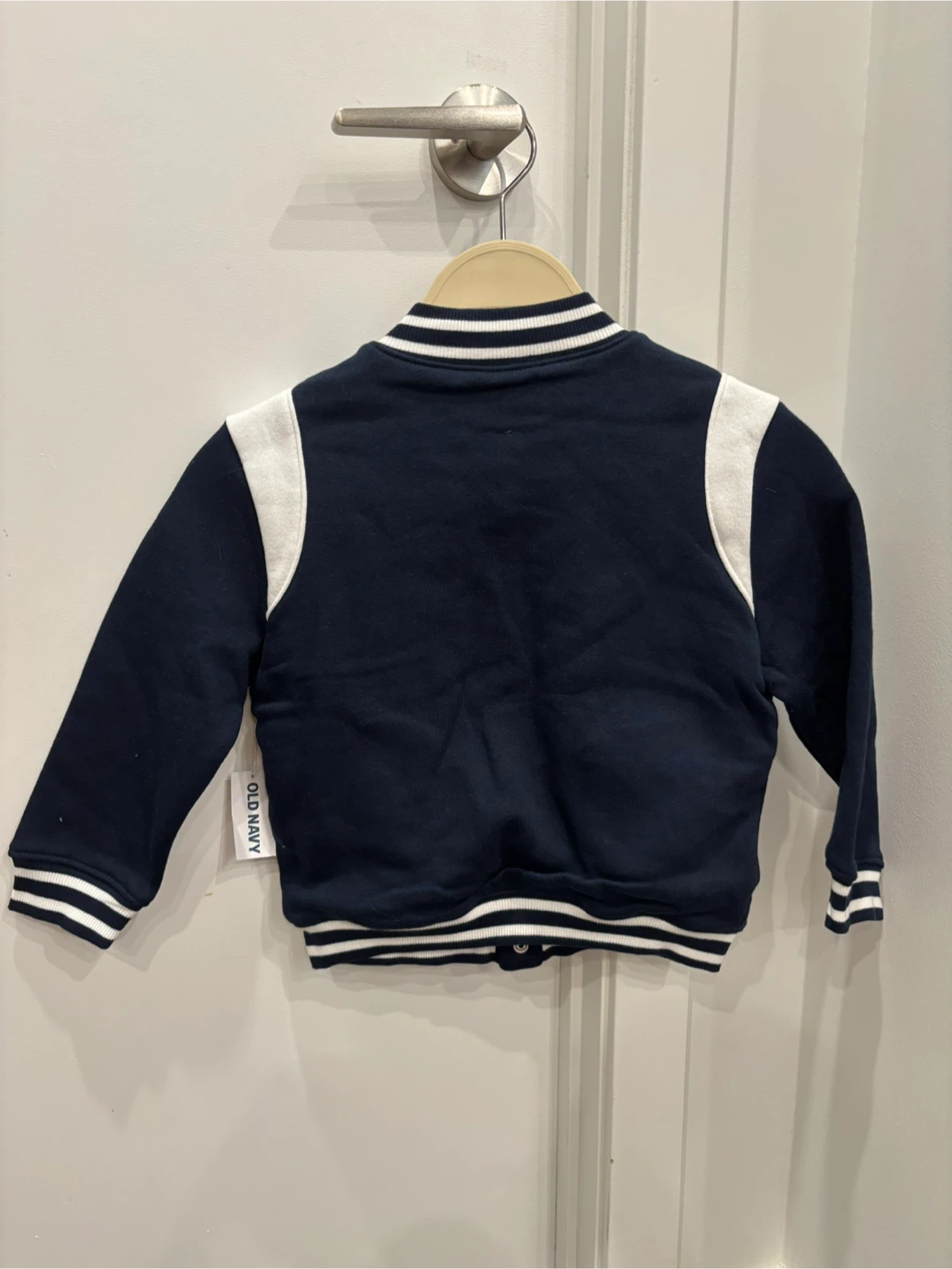 Old Navy Navy Blue Varsity Jacket - Size 4T - photo 2