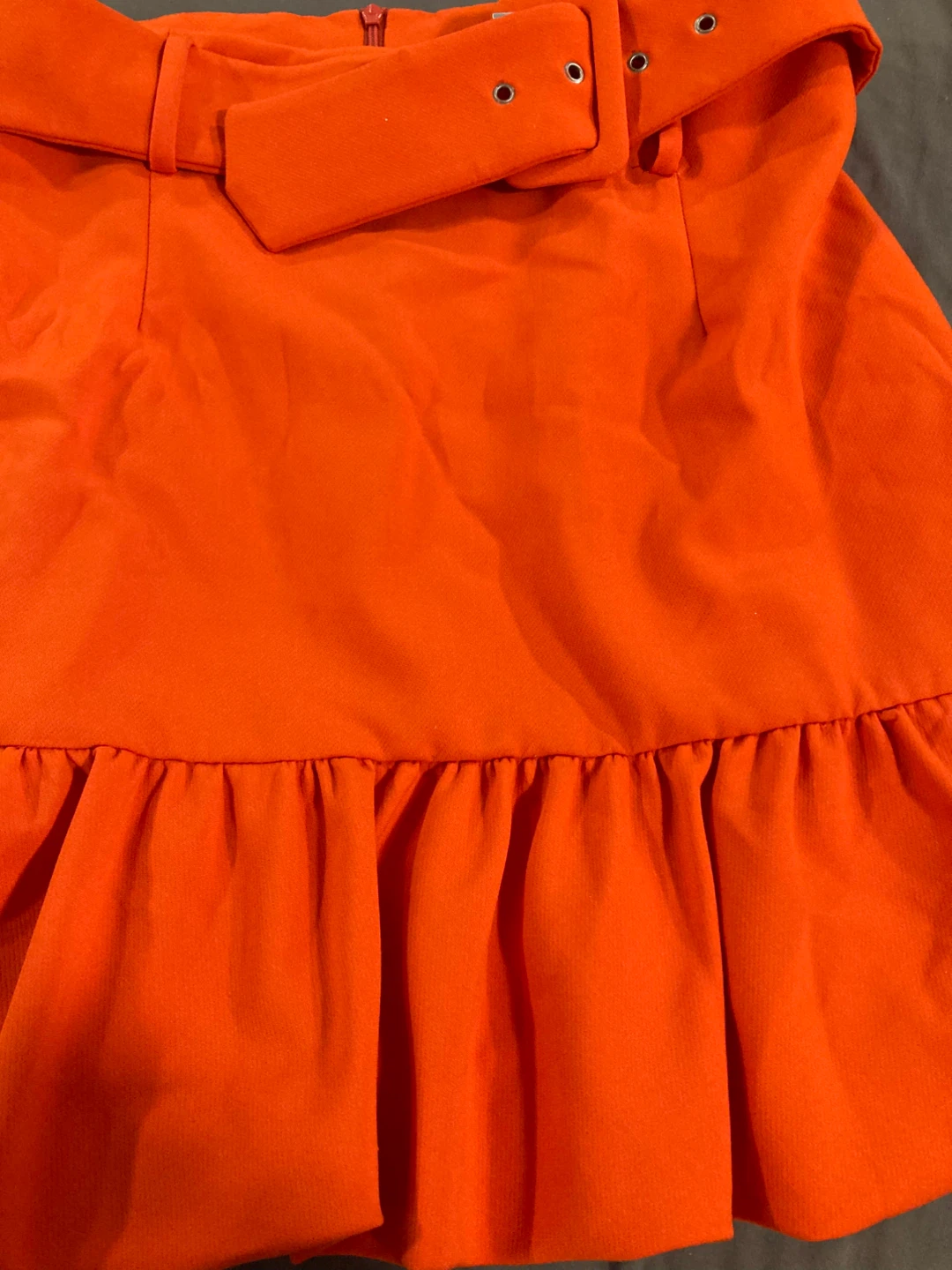 Orange Belted Ruffle Skirt - photo 3