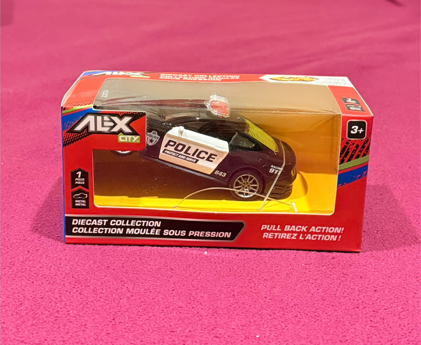 Pull Back Diecast Police Car kid’s toy