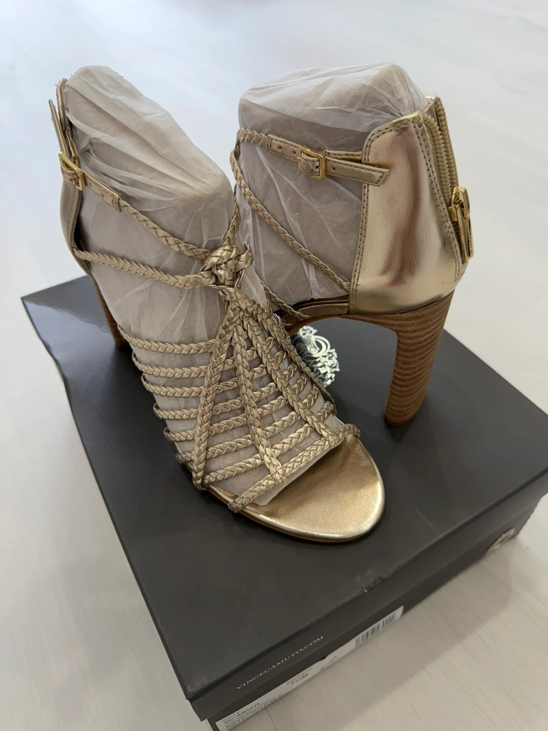 Vince Camuto Ariah Heels - Egyptian Gold - Size 7.5M