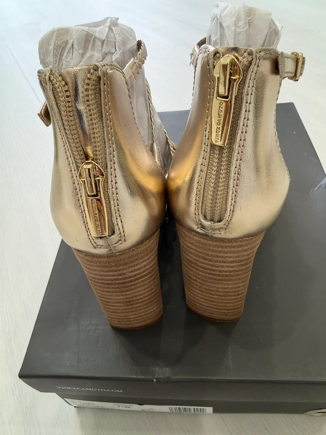 Vince Camuto Ariah Heels - Egyptian Gold - Size 7.5M - photo 5