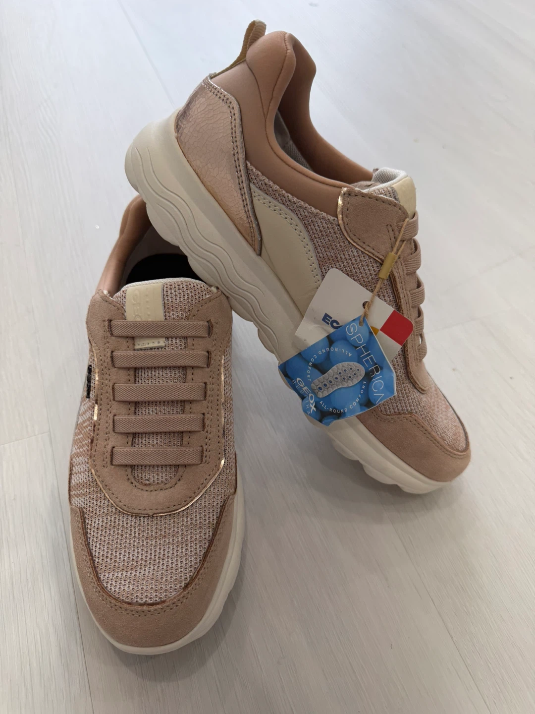 Geox Women's Pink "Spheric" Sneakers 7/7.5