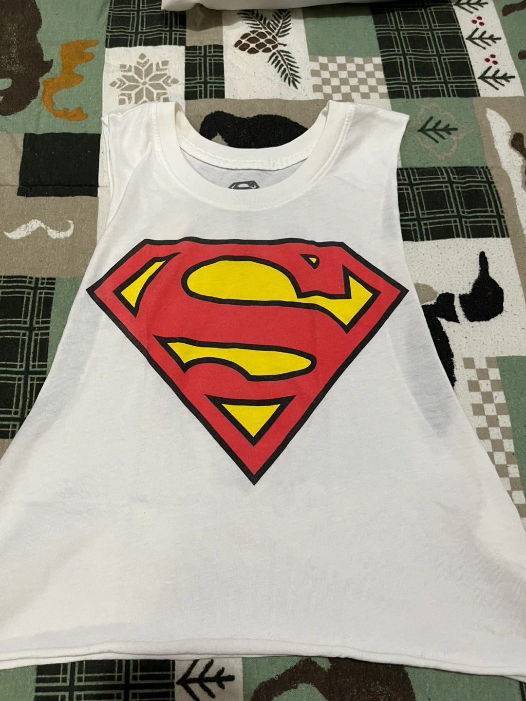 Superman Logo Tank Top - Size Medium