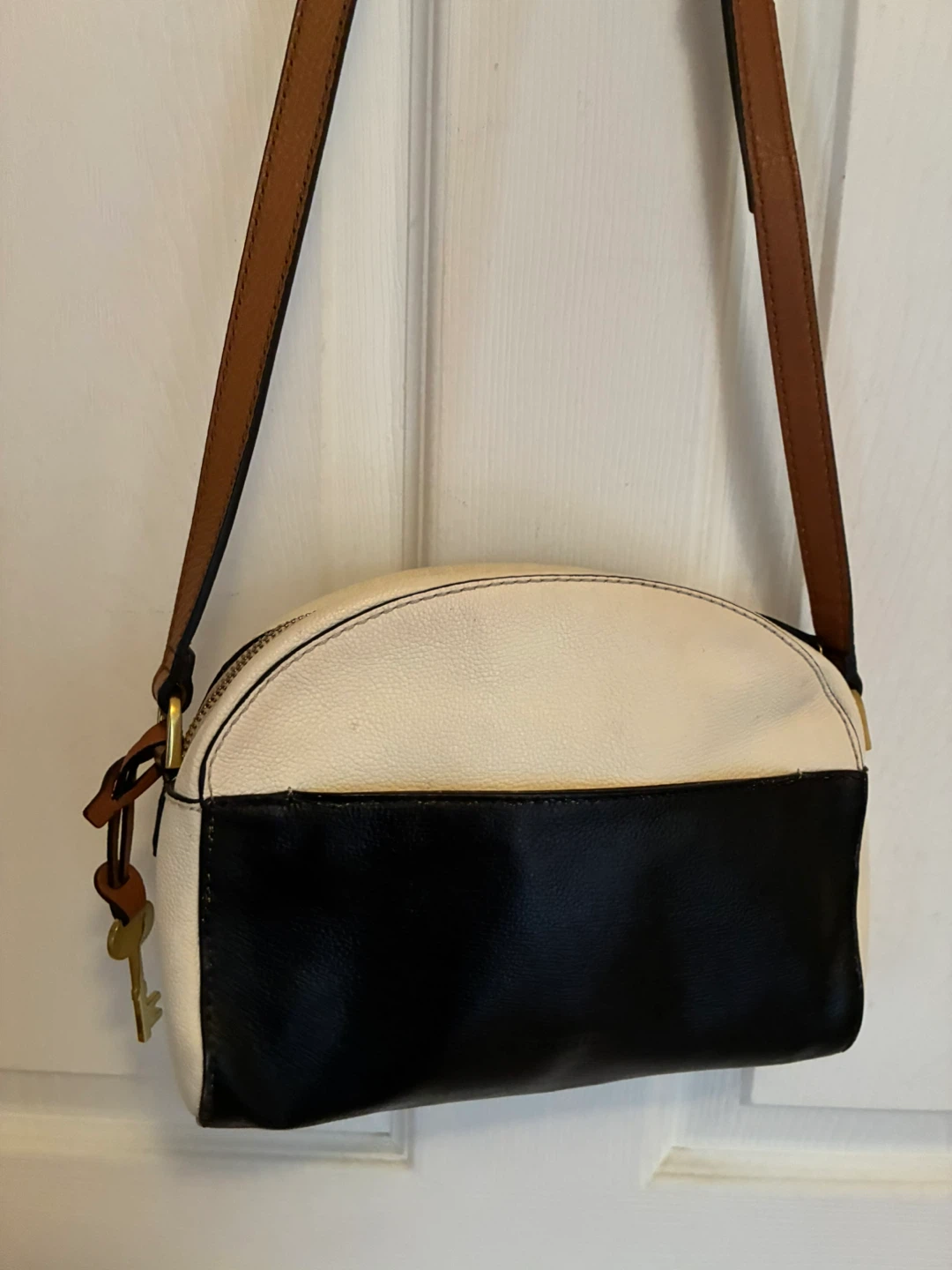 Fossil Leather Crossbody Bag