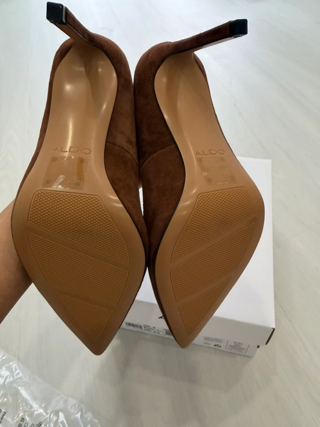ALDO Brown Suede Stiletto Pumps - Size 8 - photo 4