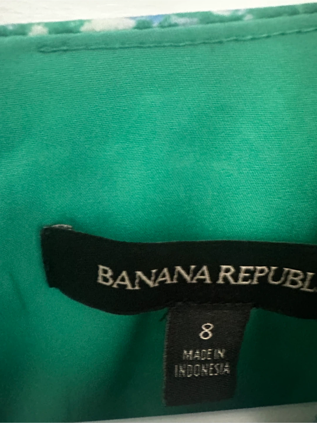 Banana Republic Green Floral Dress - Size 8 - photo 3