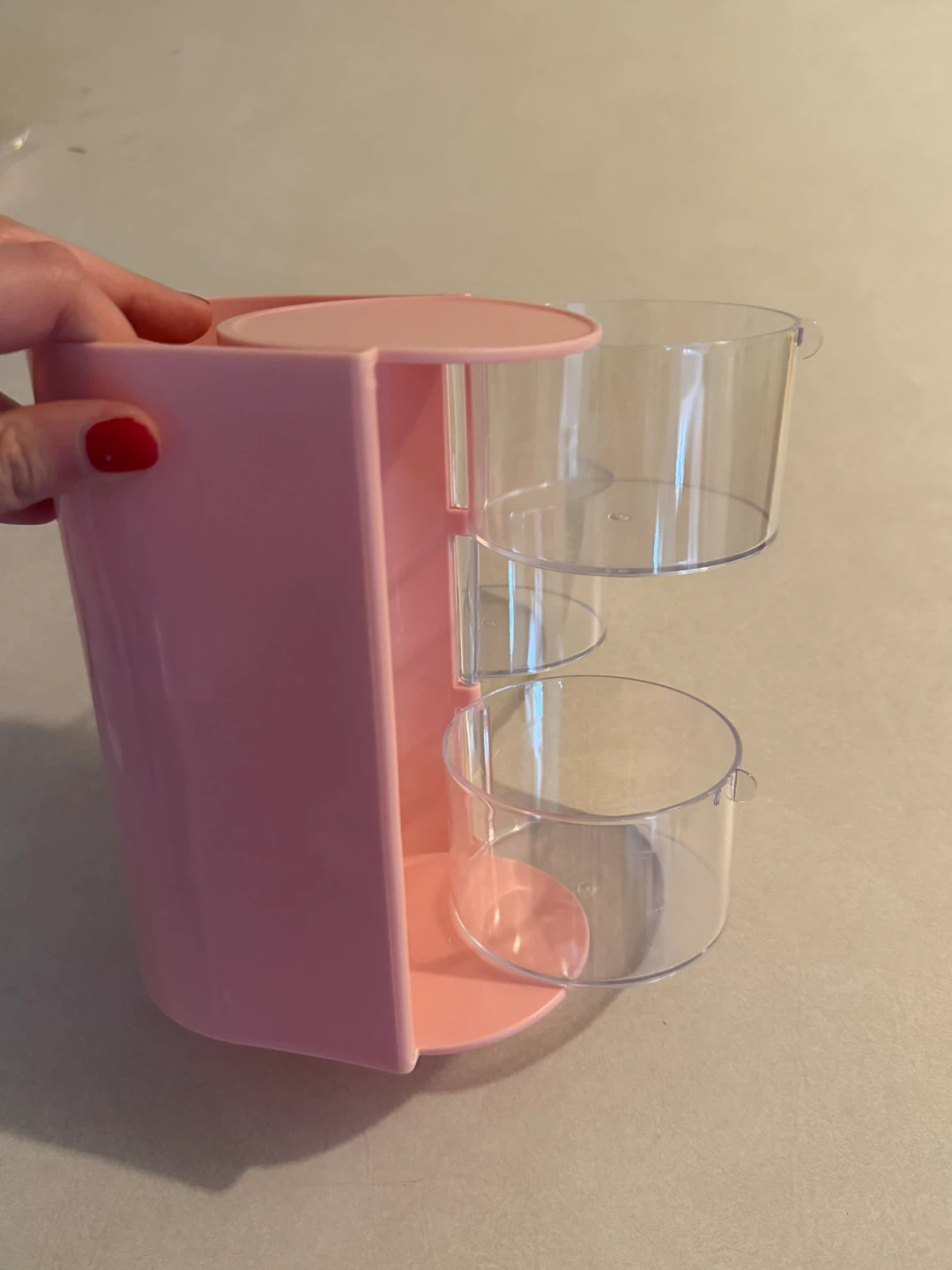 Pink 3-Tier Organizer makeup