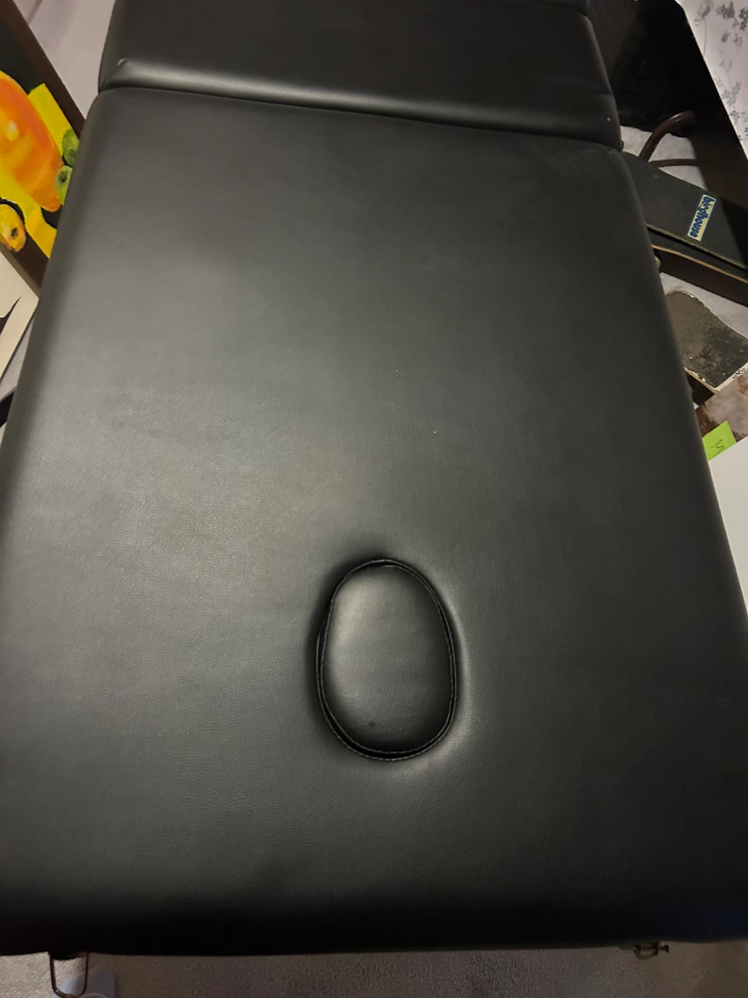 Black Massage Table with Face Cradle Hole - photo 2