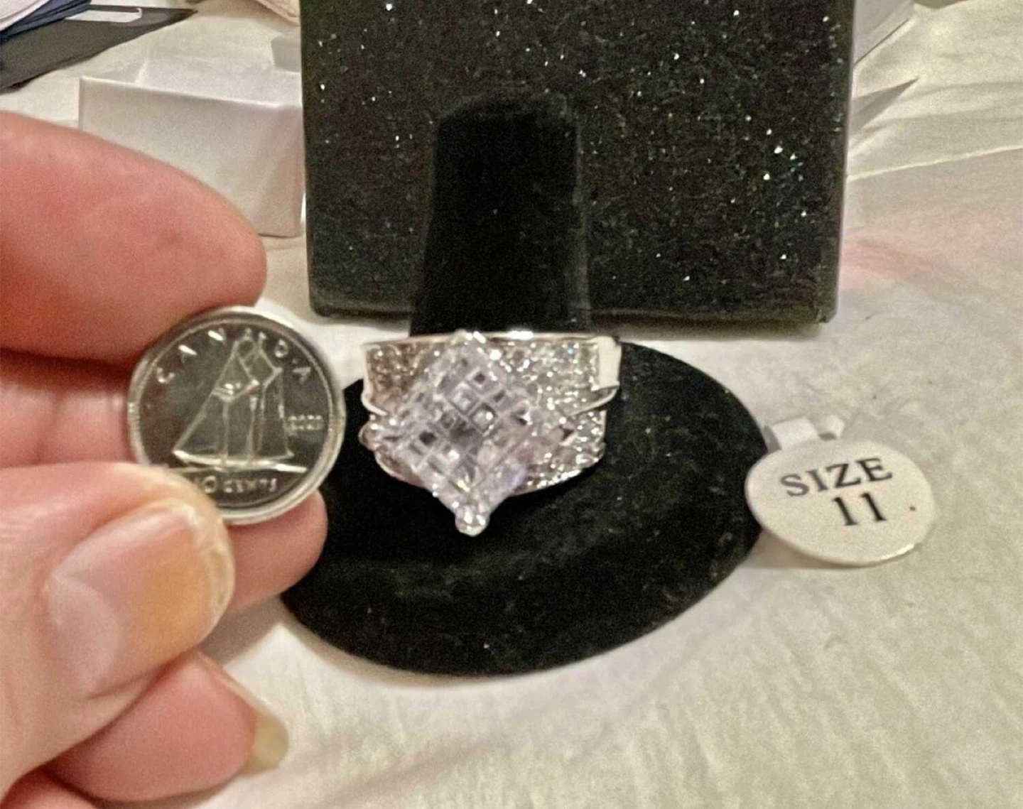 Sparkly Statement Ring