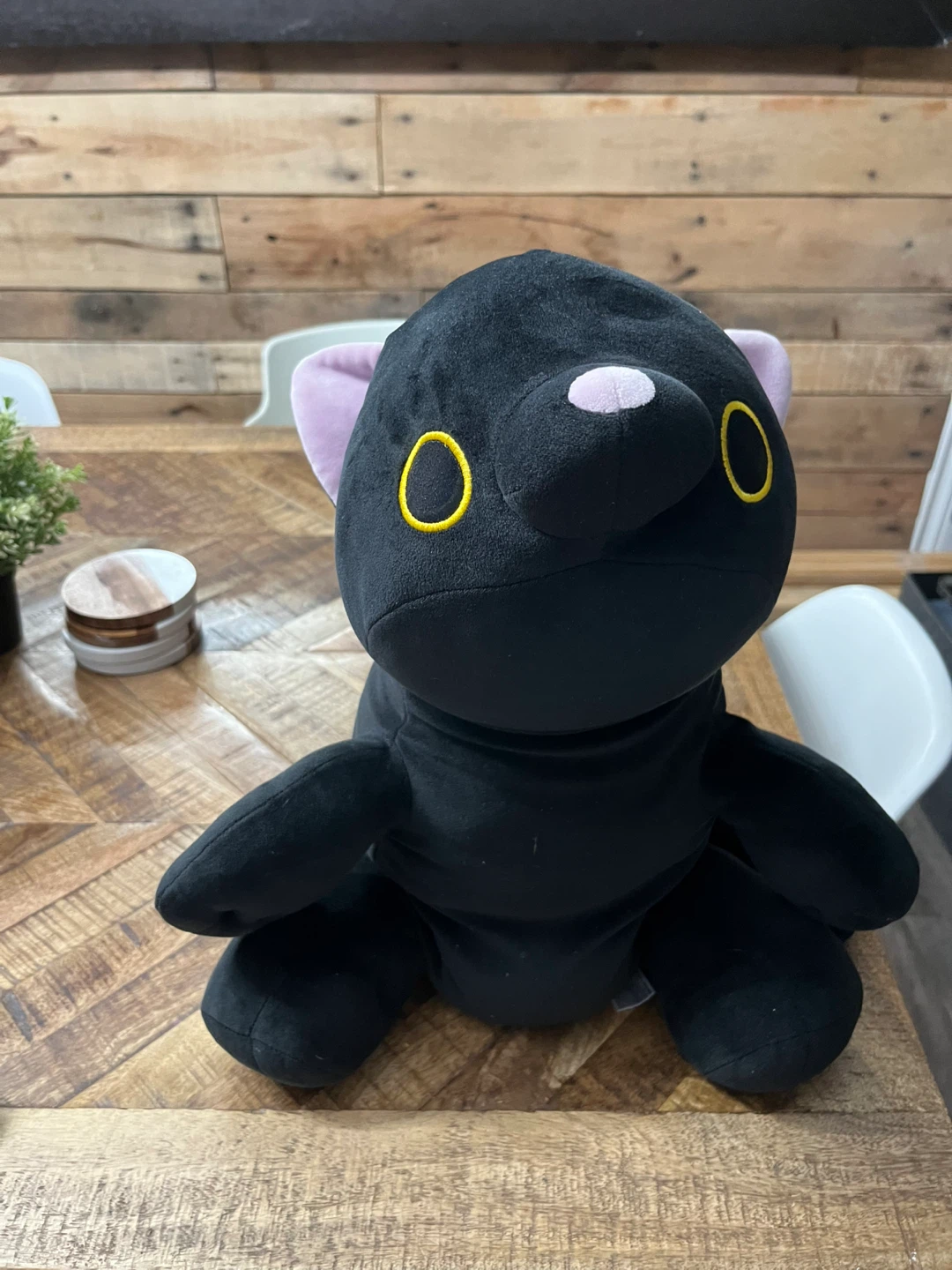 Plush black cat - photo 2
