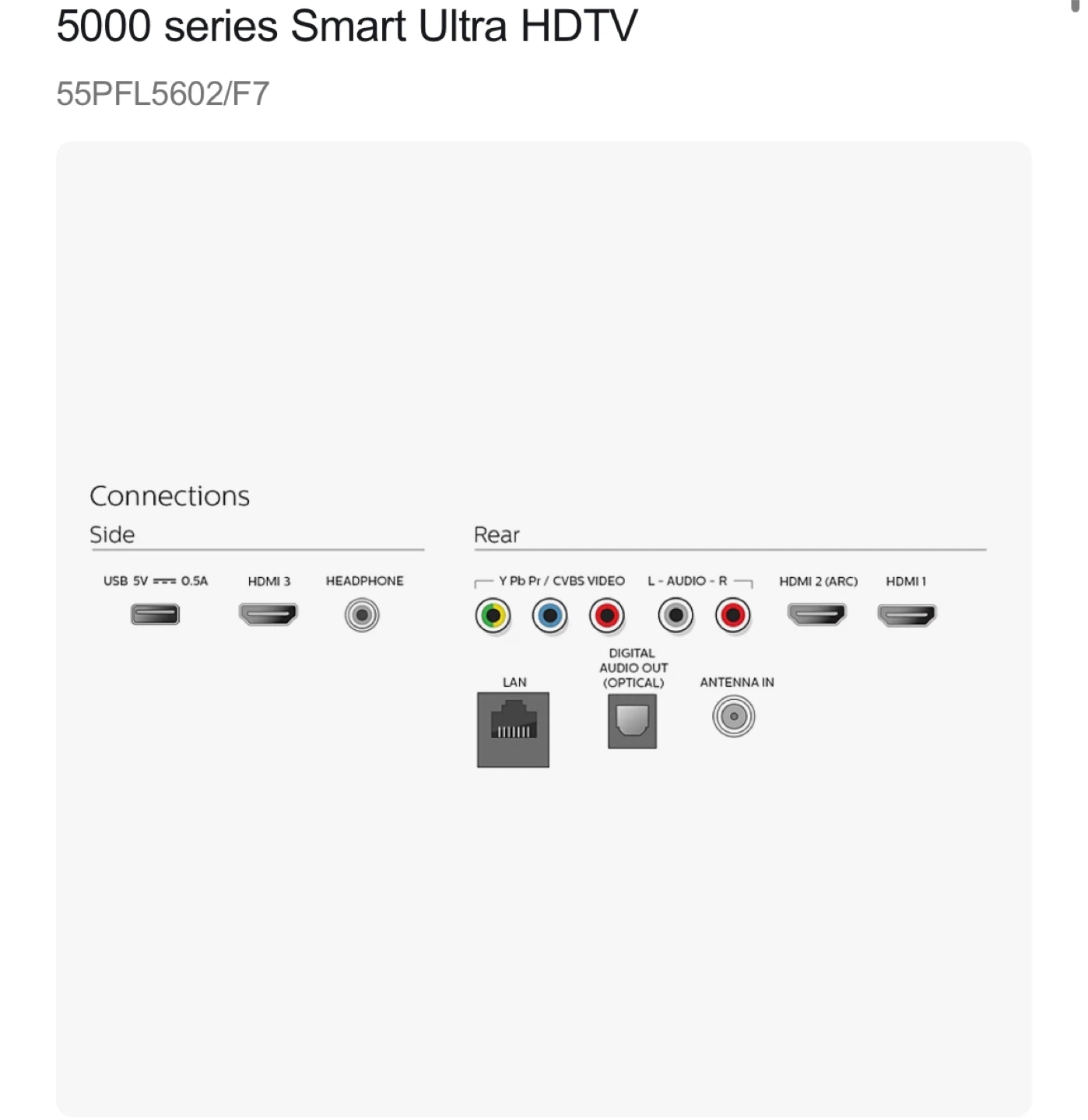PHILLIPS 55” Smart 4K UltraHDTV | 5000 Series - photo 3