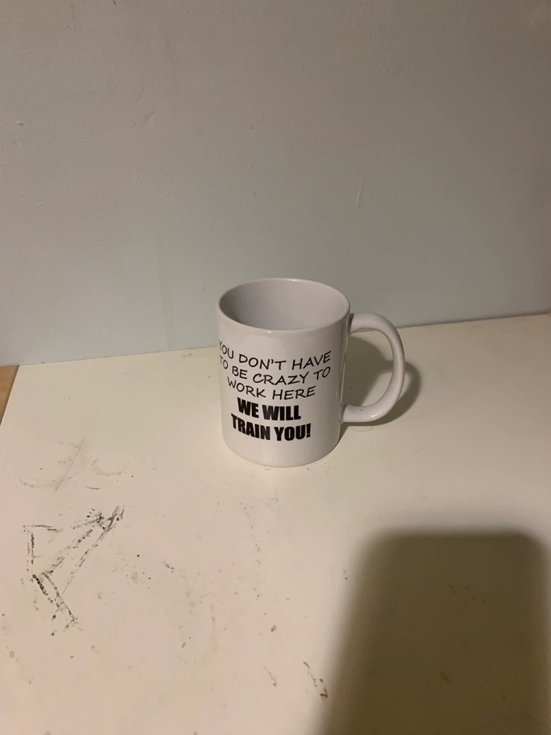 Funny "We Will Train You" Coffee Mug
