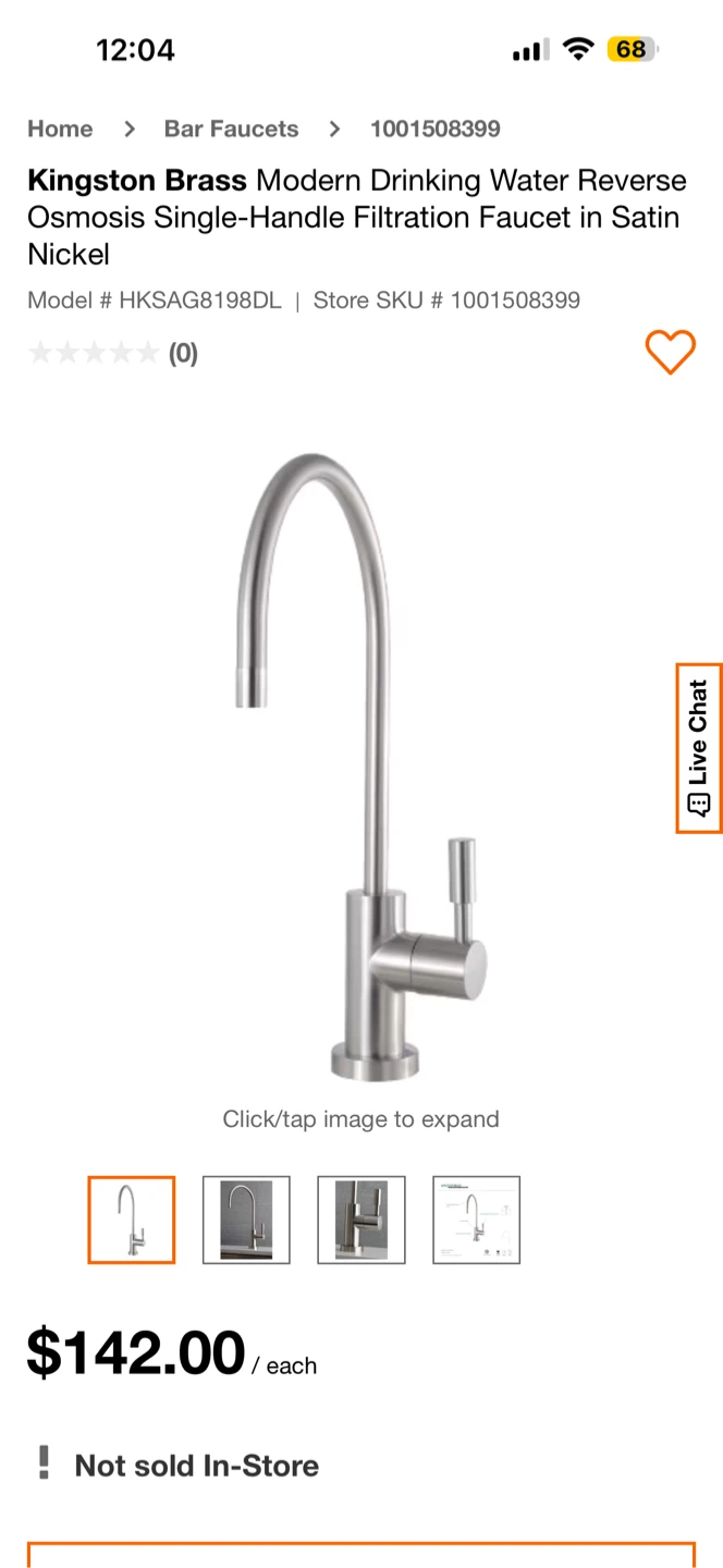 Kingston Brass Drinking Water Faucet - Satin Nickel - photo 4