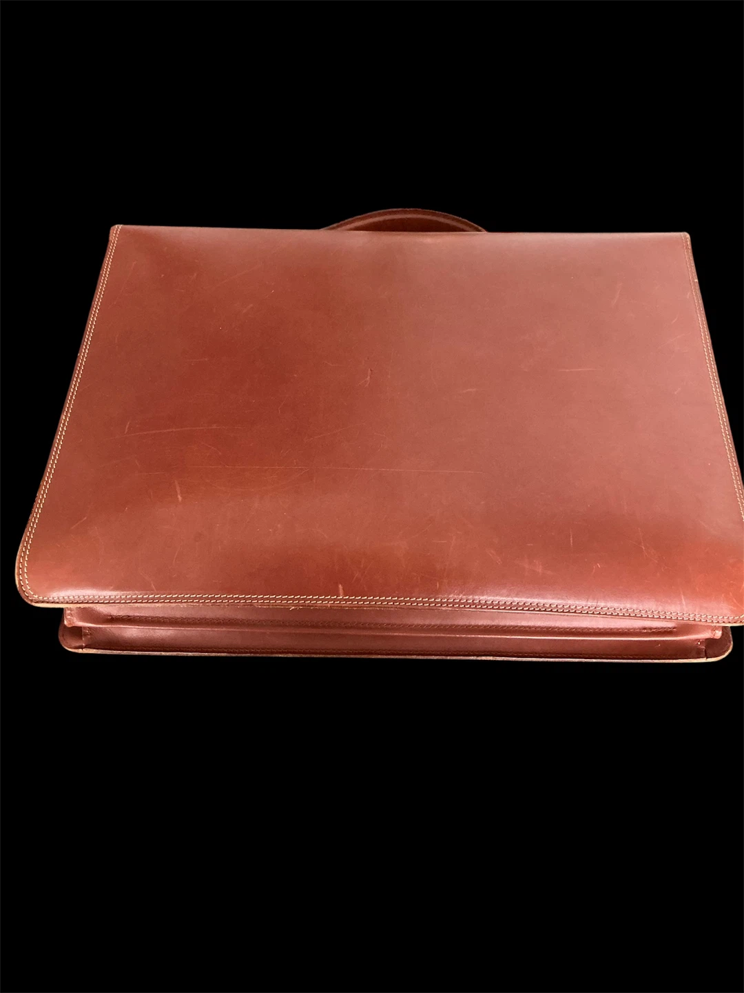 Cuir Royals Vintage Brown Leather Briefcase - photo 3