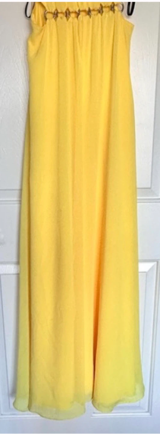 Graduation Dress – Yellow Chiffon Maxi Dress | GUESS Marciano - photo 3