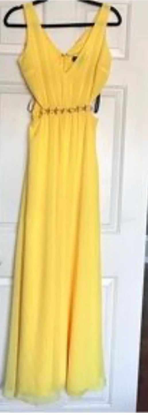 Graduation Dress – Yellow Chiffon Maxi Dress | GUESS Marciano - photo 5