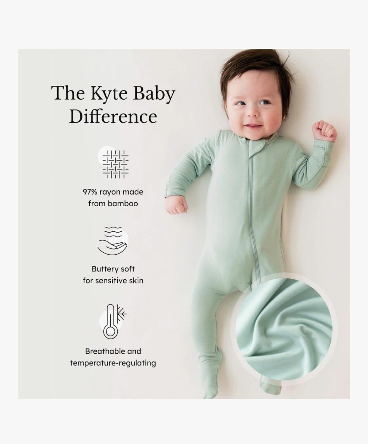 Kyte Baby footie 0-3m and 6-12m - photo 2