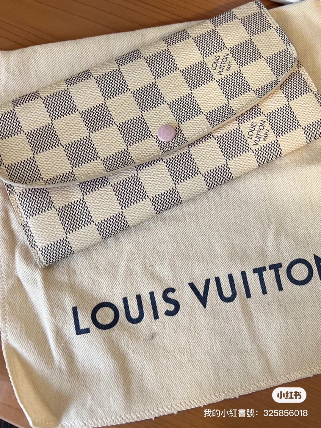 Louis Vuitton Damier Azur Checkered Long Wallet