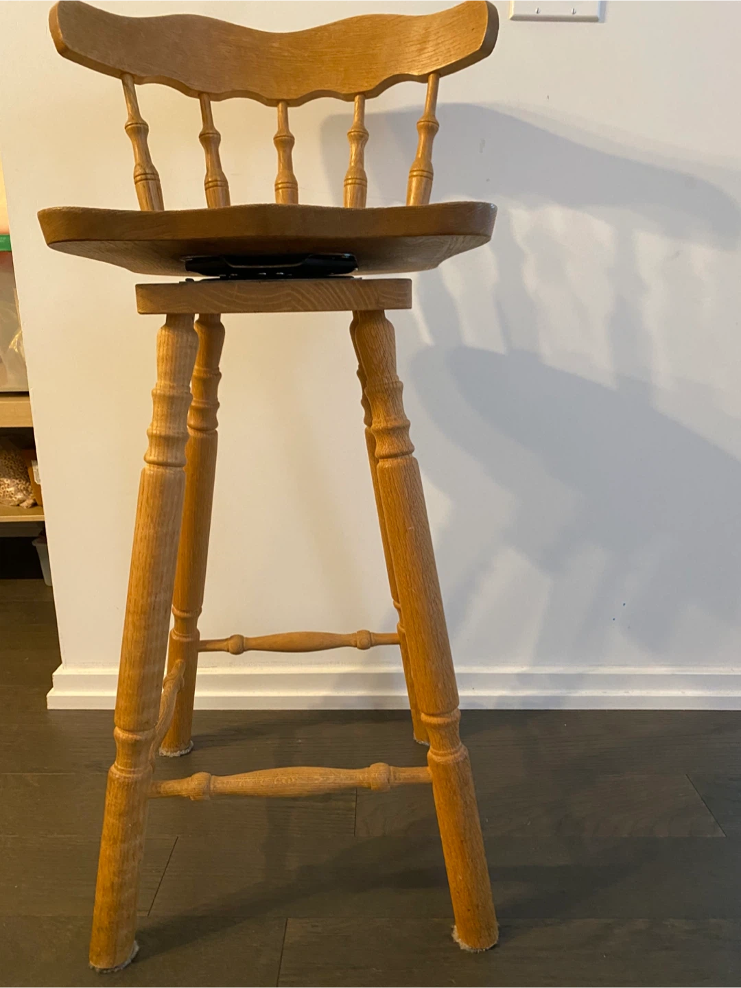 Wooden Swivel Bar Stool - photo 4