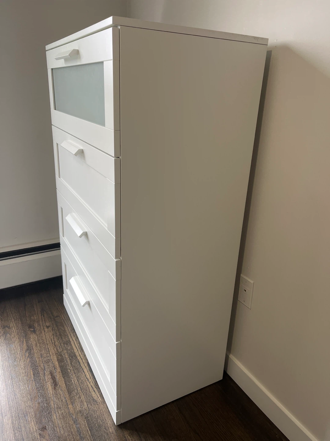 White 4-Drawer Dresser BRIMNES - photo 2