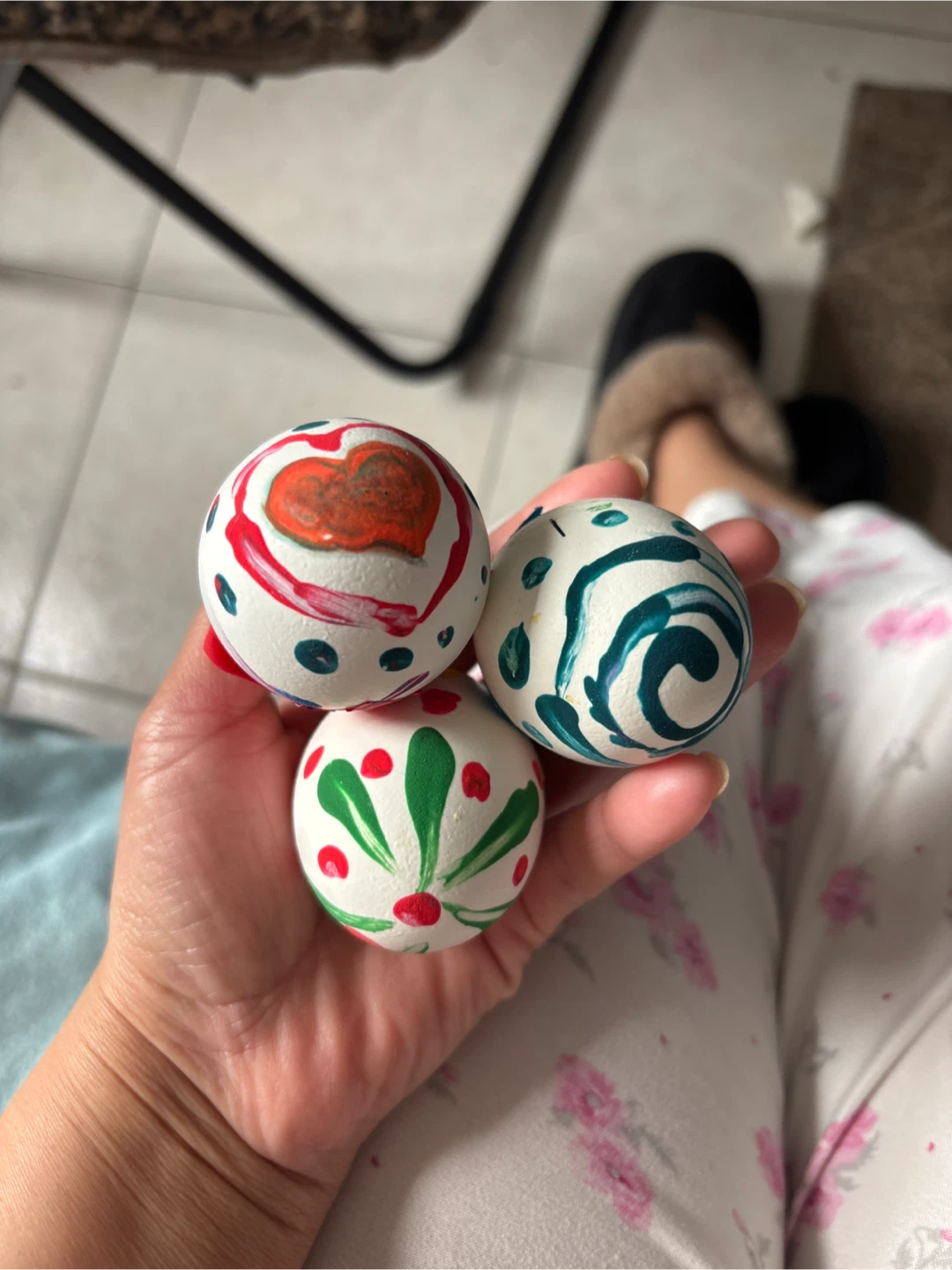 Hand-Painted Easter Eggs (Set of 3) - photo 4