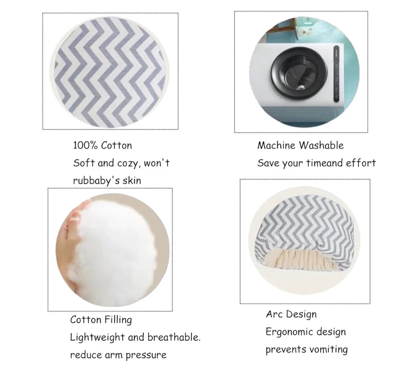 Momcozy breastfeeding pillow + arm pillows - photo 4