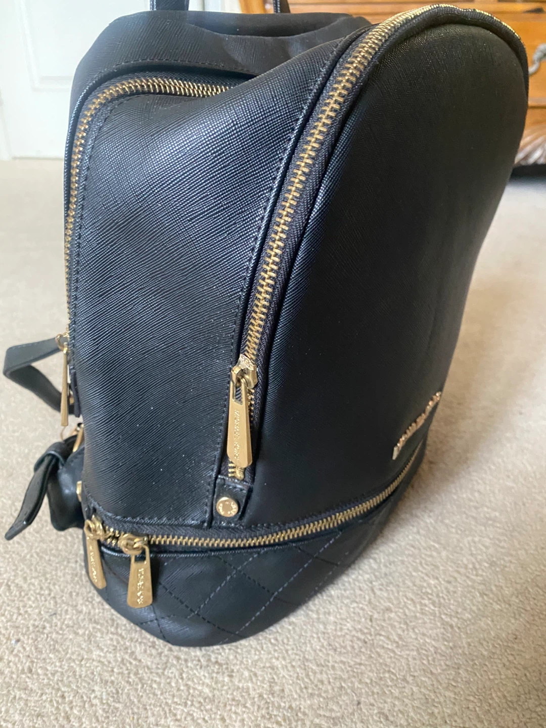 Michael Kors Black Quilted Backpack - photo 5
