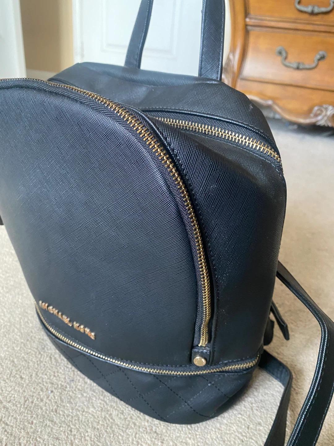 Michael Kors Black Quilted Backpack - photo 3