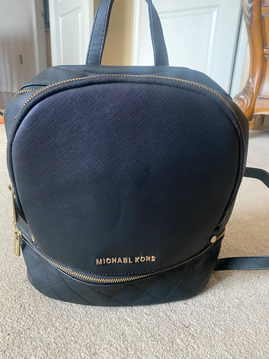 Michael Kors Black Quilted Backpack - photo 2