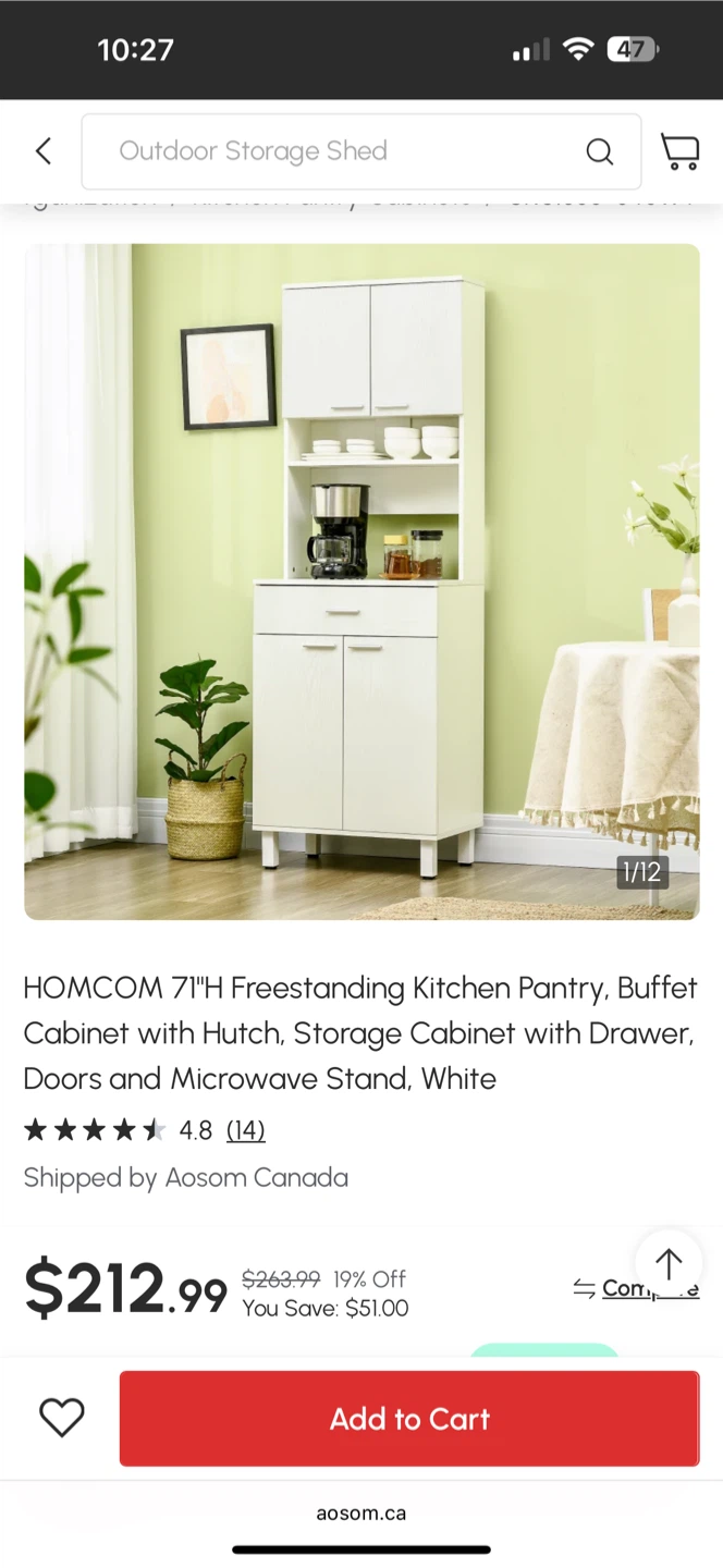 Microwave stand/Pantry - photo 3