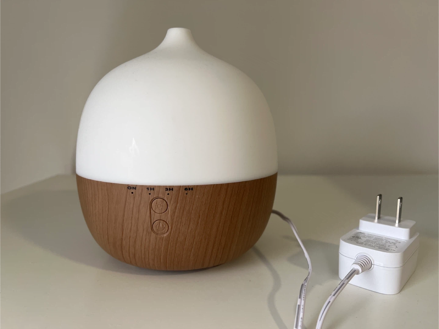 Essential Oil Diffuser with Wood Base