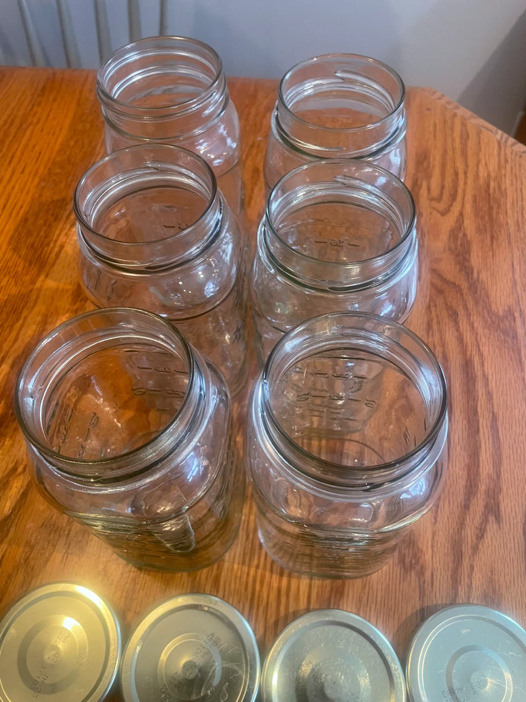 Set of 6 Glass Mason Jars with Lids - photo 2