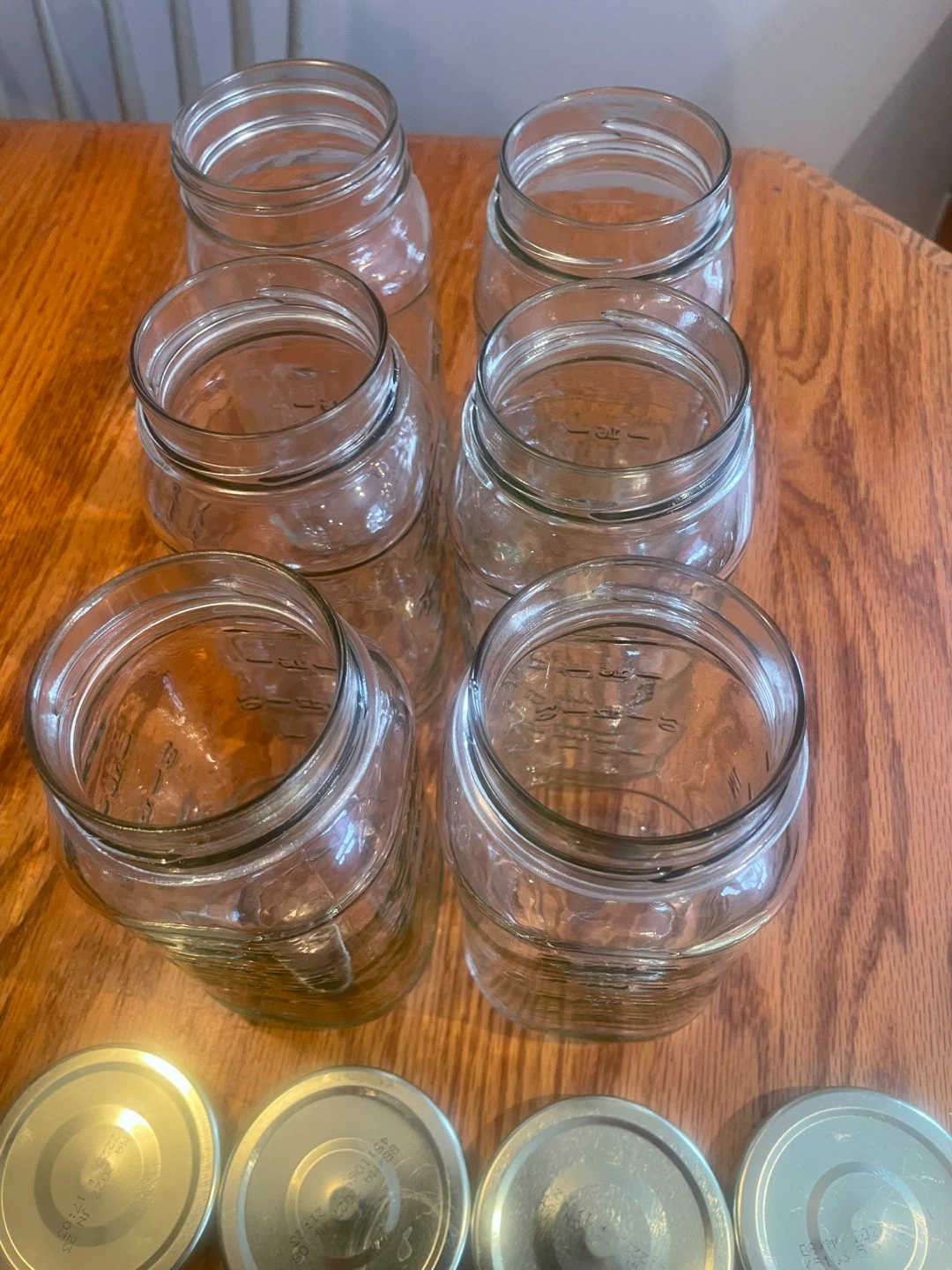 Set of 6 Glass Mason Jars with Lids - photo 3