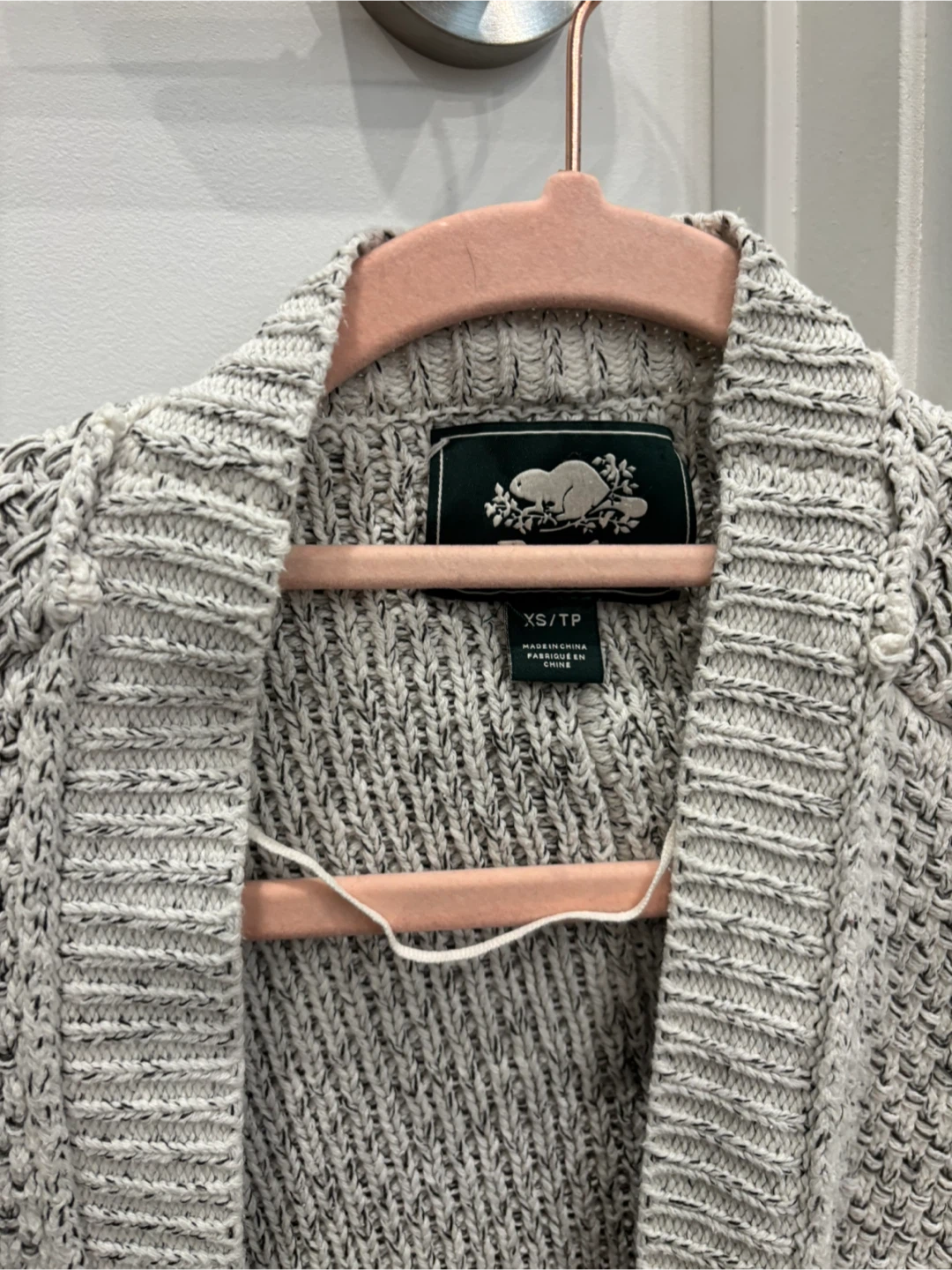 Roots Grey Knit Cardigan Sweater XS/TP - photo 3