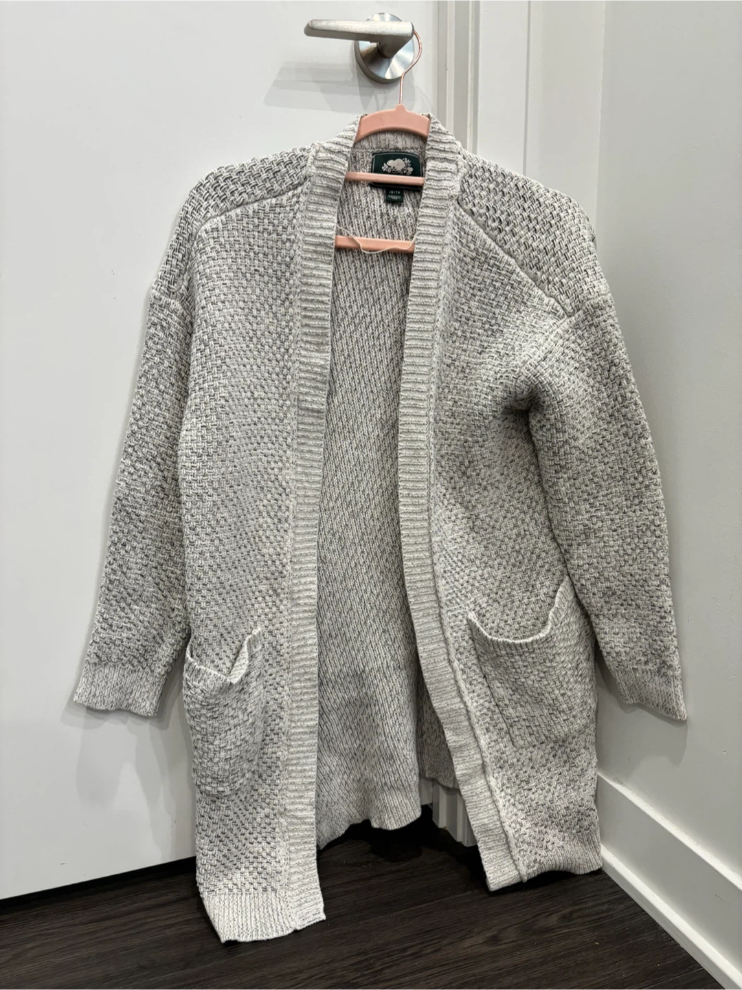 Roots Grey Knit Cardigan Sweater XS/TP