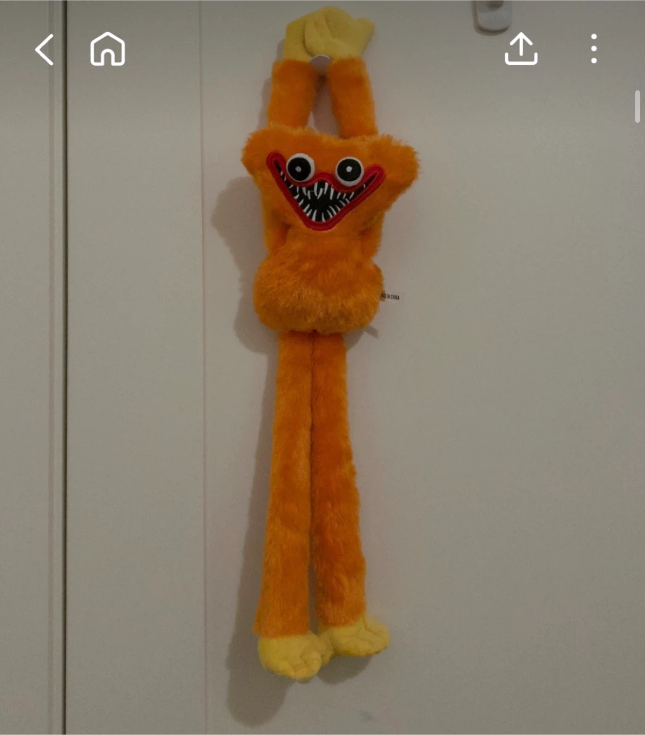 Orange Huggy Wuggy Plush Toy
