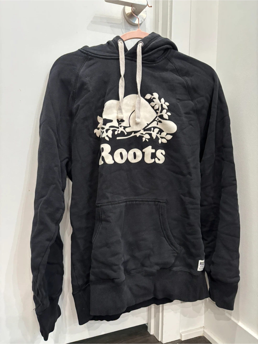 Roots Canada Black Hoodie - Size S