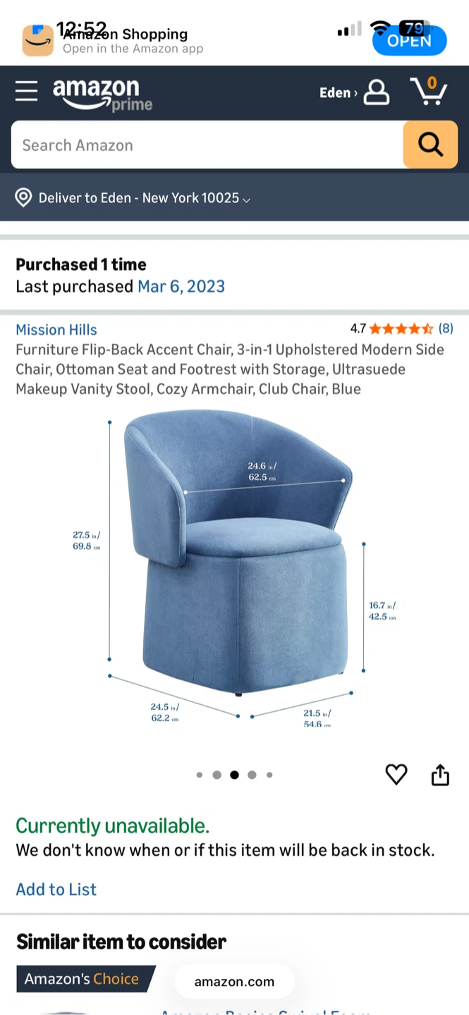 Accent chair with storage - photo 5