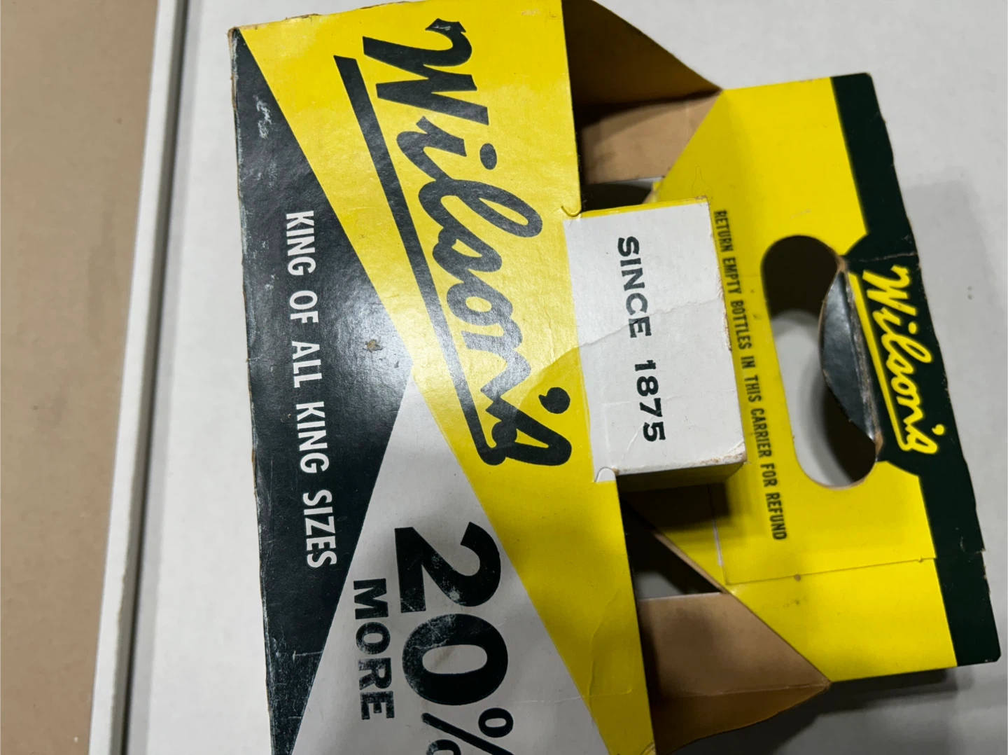 Wilson's Since 1875 King Size Bottle Carrier